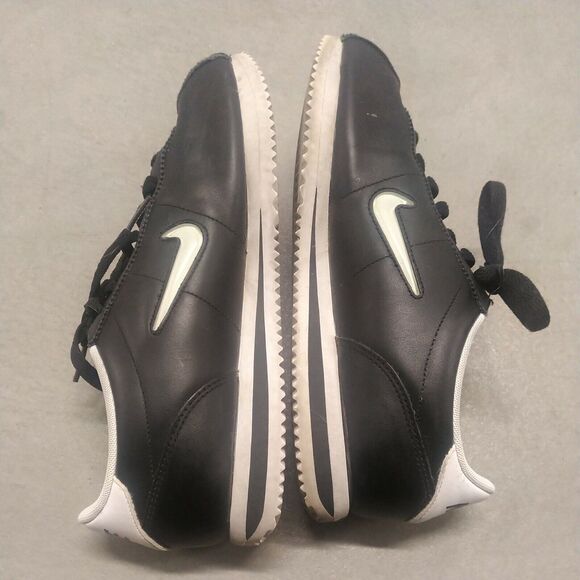 Mens Nike Cortez Basic Jewel Trainers Black Sz 8 Leather Sneaker 833238-002 main image 5